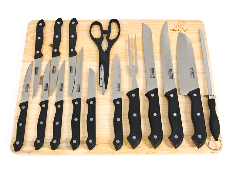 Miracle Blade III 3 Perfection Series 11 Piece Chef Cutlery Knife Set Black