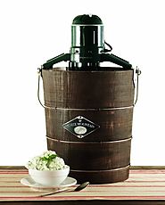 White Mountain PBWMIME412-SHP Appalachian Series Wooden Bucket 4-Quart Electric Ice Cream Maker