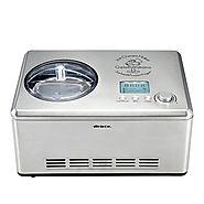 Ariete – DeLonghi Stainless Steel Ice Cream Maker with Built-in Compressor