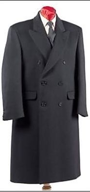 Get Comfortable Double Breasted Topcoat For Men