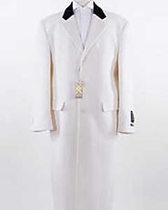 Flaunt Your Sparky Look In White Coat For Men