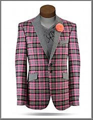 Perfect Fashion With Pink Suit Jacket Mens