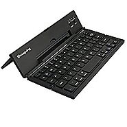 Amagoing Universal Portable Foldable Wireless Bluetooth Keyboard with Kickstand for IOS Andriod Windows Smartphone Ta...