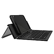 ZAGG Foldable Wireless Pocket Keyboard Universal for Smartphones, Small Tablets and Apple Devices - Black