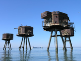 Red Sands Maunsell Seaforts, Thames Estuary.