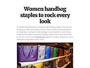 Women handbag staples to rock every look