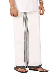 Parnell Silver Outer Border Dhoti