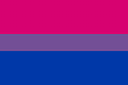 This is the Bisexual flag. Being Bisexual means you're attracted to both men and women.