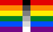 This is the Homo-flexible flag. Homo-flexible means you're gay but are a little attracted to the opposite gender.