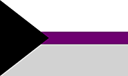 This is the Demisexual flag. To be demisexual means to only be attracted to someone after an emotional connection is ...