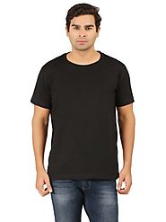 Round Neck Half Sleeve Black T-Shirt