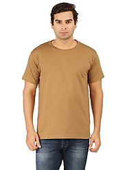 Round Neck Half Sleeve Moderate orange T-Shirt