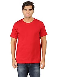 Round Neck Half Sleeve Red T-Shirt