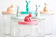 easter crafts bunny candy jars