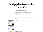 Best ppd networks for newbies