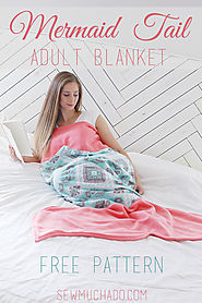 Adult Mermaid Tail Blanket Free Pattern - Sew Much Ado