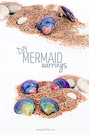You won't believe how easy these mermaid earrings are to make!