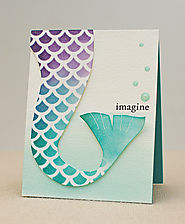 Gallery Idol Round 3: Little Mermaid Themed Card with Stencil