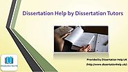 Dissertation Help By Dissertation Tutors
