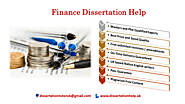 Finance Dissertation Help