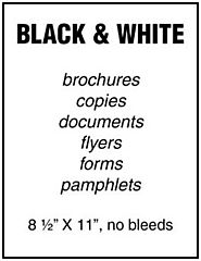 Cheap Flyer Printing Black and White