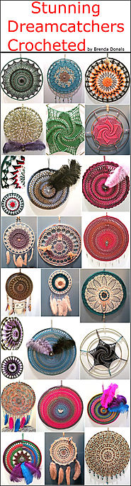 Stunning Dreamcatchers Crocheted by Brenda Donals