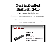 Best tactical led flashlight 2016