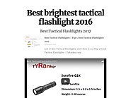 Best brightest tactical flashlight 2016