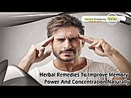 Herbal Remedies To Improve Memory Power And Concentration Naturally