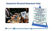 Economics Personal Statement Help