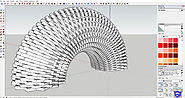 How to apply radial bend tool in fredoScale to create a bent basketweave shape