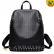 CWMALLS® Designer Leather Studded Backpack CW207006