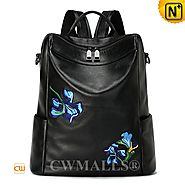 CWMALLS® Women's Floral Embroidered Backpack CW207013
