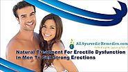 Natural Treatment For Erectile Dysfunction In Men To Get Strong Erections