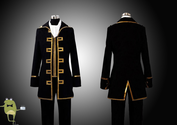 Gintama Cosplay Okita Sougo Costume Shinsengumi Uniform