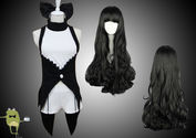 RWBY Blake Belladonna Cosplay Costume Outfits + Wig