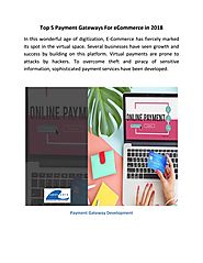 Top 5 Payment Gateways For eCommerce in 2018 by Kaylee Gavin - Issuu