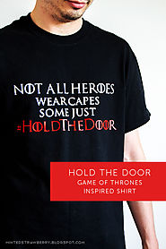 DIY: Hold the Door Fan Shirt + Free PNG Cutting File