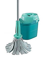 Leifheit Twister Spin Wet Mop Set Easy Wring (Bucket + Mop) (Bulk Package)