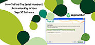 Find The Serial Number And Activation Key In Sage 50 Software - Sage Support