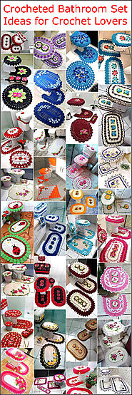 Crocheted Bathroom Set Ideas for Crochet Lovers