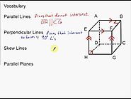 Vocabulary Parallel, Perpendicular, and Skew Lines and Parallel Planes