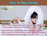 How to Stop Snoring | Top 10 Home Remedies