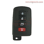 Smart key case 4 button for Toyota RAV4 2015