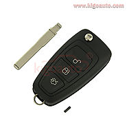 OEM remote key 3button 434 Mhz HU101 blade with ID63chip for Ford Focus AM5T 15K601 AD