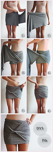 DIY Skirt Without Sewing