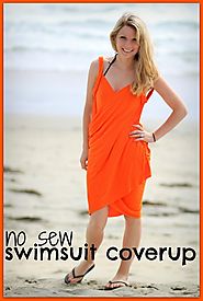 No Sew Easy DIY Swimsuit Coverup