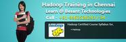 Hadoop Training in Chennai | Best Hadoop Training Institutes | Chennai, Velachery