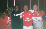 Is Thierry Henry wearing next season's leaked Arsenal Puma kit?