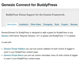 WordPress › Genesis Connect for BuddyPress " WordPress Plugins